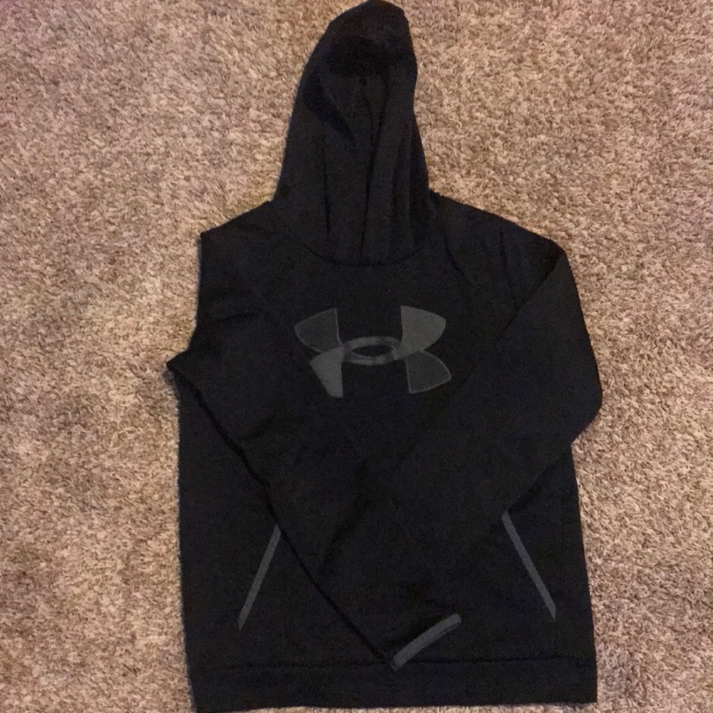 Under armour black youth large hoodie